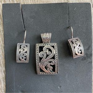 Earring and Pendant Sterling Sliver Set